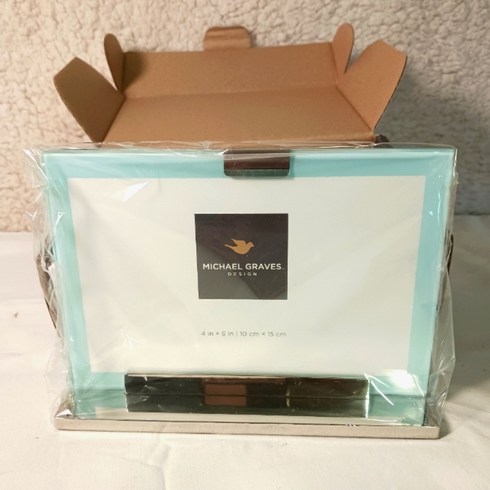 Michael Graves Design Metal Clip Glass Sandwich Frame